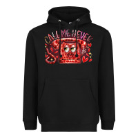 Black call me never Heavyweight Hoodie - RacoonDesign
