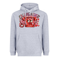 Heather Grey call me never Heavyweight Hoodie - RacoonDesign