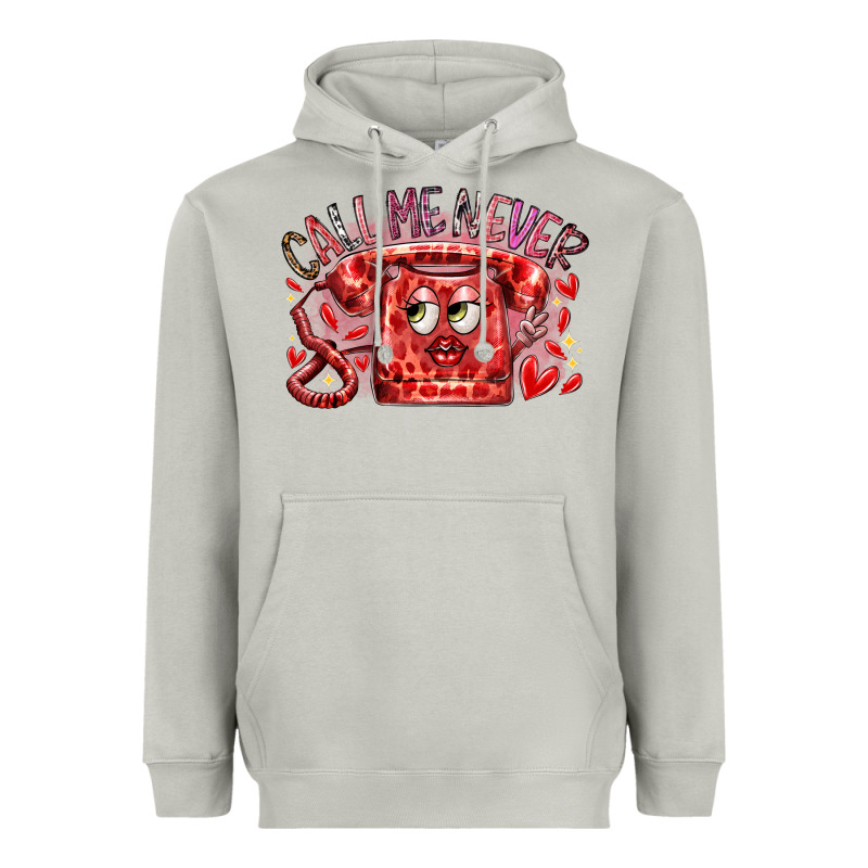 Call Me Never Heavyweight Hoodie by RacoonDesign | Teevron