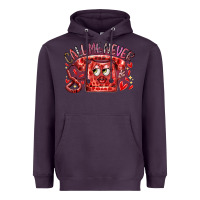 Plum call me never Heavyweight Hoodie - RacoonDesign