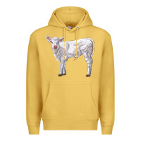 Antique Gold charolais calf Premium Hoodie - LillyAllenDesigns