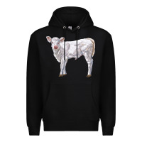 Black charolais calf Premium Hoodie - LillyAllenDesigns