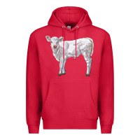 Cardinal charolais calf Premium Hoodie - LillyAllenDesigns