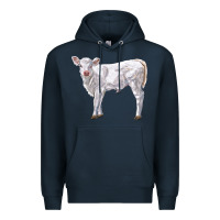 Navy charolais calf Premium Hoodie - LillyAllenDesigns