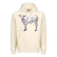Sandshell charolais calf Premium Hoodie - LillyAllenDesigns