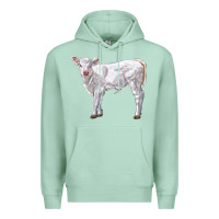 Seafoam charolais calf Premium Hoodie - LillyAllenDesigns