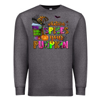 Charcoal Heather whatever spices your pumpkin Premium Sweatshirt - AdoDesignShop