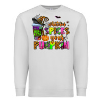 Dove Grey whatever spices your pumpkin Premium Sweatshirt - AdoDesignShop