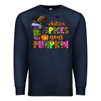 Navy whatever spices your pumpkin Premium Sweatshirt - AdoDesignShop