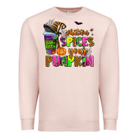 Pale Pink whatever spices your pumpkin Premium Sweatshirt - AdoDesignShop