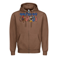 Chestnut American cowboy Zipper Hoodie - Zillion Design Studio