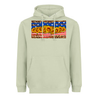 Matcha usa flag sunflowers license plate Heavyweight Hoodie - HRA Design Shop