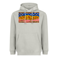 Moon Dust usa flag sunflowers license plate Heavyweight Hoodie - HRA Design Shop