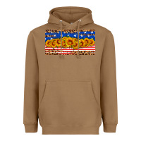 Toasted Coconut usa flag sunflowers license plate Heavyweight Hoodie - HRA Design Shop