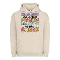 Pigment French Oak remember me in your prayers like you do in your go Urban Hoodie - MaliasSmallBusiness
