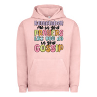 Pigment Salmon remember me in your prayers like you do in your go Urban Hoodie - MaliasSmallBusiness