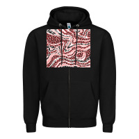 Black pinky leopard and cowhide valentine's day Zipper Hoodie - RanaPortraitStore