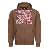 Chestnut pinky leopard and cowhide valentine's day Zipper Hoodie - RanaPortraitStore