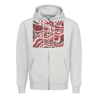 Dove Grey pinky leopard and cowhide valentine's day Zipper Hoodie - RanaPortraitStore