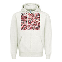 Oatmeal Heather pinky leopard and cowhide valentine's day Zipper Hoodie - RanaPortraitStore