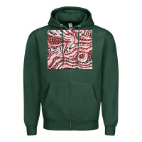 Sports Green pinky leopard and cowhide valentine's day Zipper Hoodie - RanaPortraitStore
