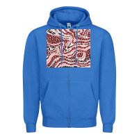 True Royal pinky leopard and cowhide valentine's day Zipper Hoodie - RanaPortraitStore