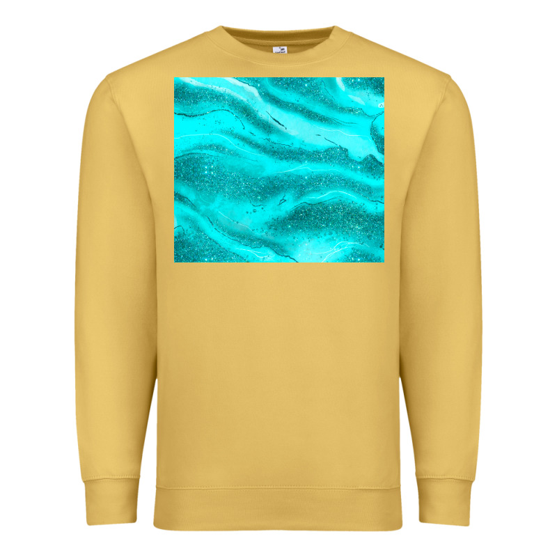 Turquoise Glitter Premium Sweatshirt by JahusDesignShop | Teevron