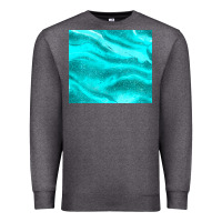 Charcoal Heather turquoise glitter Premium Sweatshirt - JahusDesignShop
