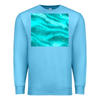Ocean Blue turquoise glitter Premium Sweatshirt - JahusDesignShop