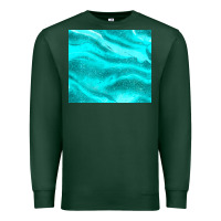 Sports Green turquoise glitter Premium Sweatshirt - JahusDesignShop