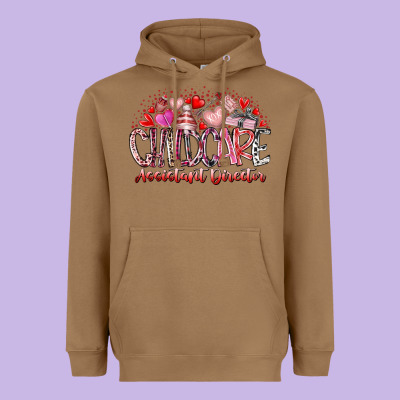 Childcare Assistant Director Heavyweight Hoodie Designed By Racoondesign