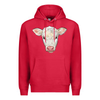 Cardinal charolais calf face Premium Hoodie - LillyAllenDesigns