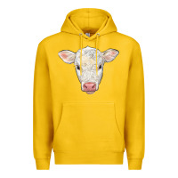 Lemon charolais calf face Premium Hoodie - LillyAllenDesigns