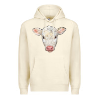 Sandshell charolais calf face Premium Hoodie - LillyAllenDesigns