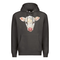 Smoke charolais calf face Premium Hoodie - LillyAllenDesigns
