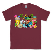 Burgundy summer teacher coffee cups Classic Tee - Zillion Design Studio