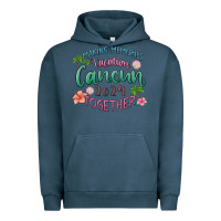Pigment Midnight Navy making memories vacation cancun 2024 together Urban Hoodie - MaliasSmallBusiness