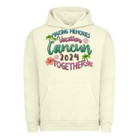 Pigment Pistachio making memories vacation cancun 2024 together Urban Hoodie - MaliasSmallBusiness