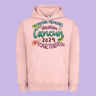 Making Memories Vacation Cancun 2024 Together Urban Hoodie Designed By Maliassmallbusiness