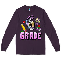 Plum Sixth Grade Long Sleeve Tee - RanaPortraitStore