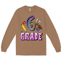 Toasted Coconut Sixth Grade Long Sleeve Tee - RanaPortraitStore