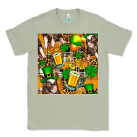 Matcha St. Patrick's Day Pig With Beer And Shamrock Seamless Classic Tee - FaDigitalArtStudio