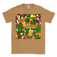 Toasted Coconut St. Patrick's Day Pig With Beer And Shamrock Seamless Classic Tee - FaDigitalArtStudio
