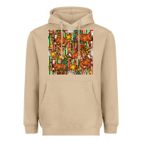 Mushroom christmas leopard cow with gift boxes Heavyweight Hoodie - FaDigitalArtStudio
