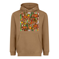 Toasted Coconut christmas leopard cow with gift boxes Heavyweight Hoodie - FaDigitalArtStudio