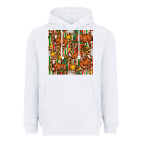 White christmas leopard cow with gift boxes Heavyweight Hoodie - FaDigitalArtStudio