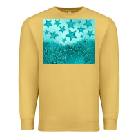 Antique Gold turquoise glitter star Premium Sweatshirt - JahusDesignShop