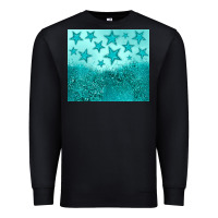 Black turquoise glitter star Premium Sweatshirt - JahusDesignShop