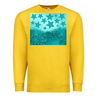 Lemon turquoise glitter star Premium Sweatshirt - JahusDesignShop