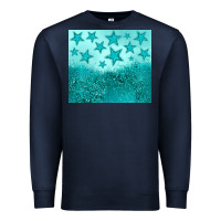 Navy turquoise glitter star Premium Sweatshirt - JahusDesignShop
